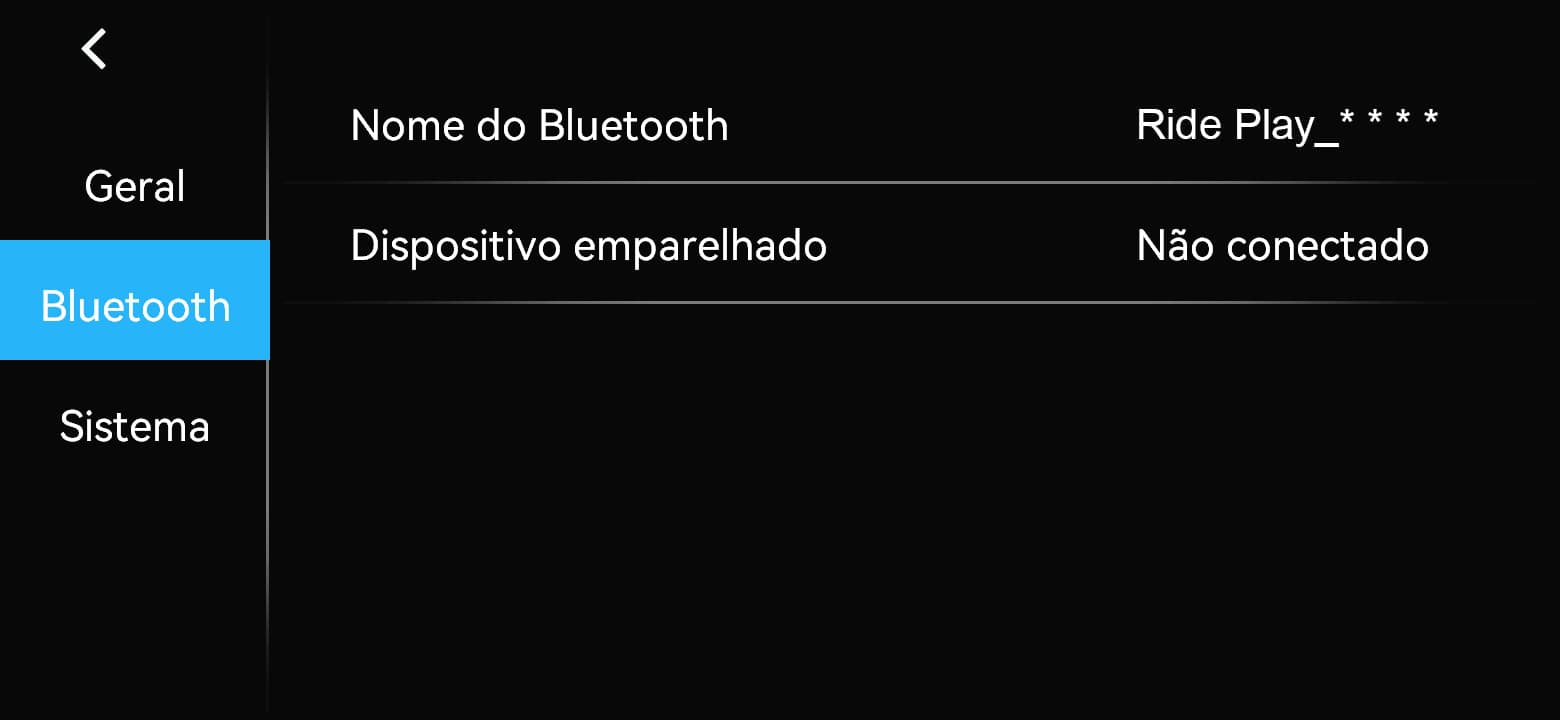 Selecione o nome do Bluetooth mostrado no seu ecrã quando se combina
