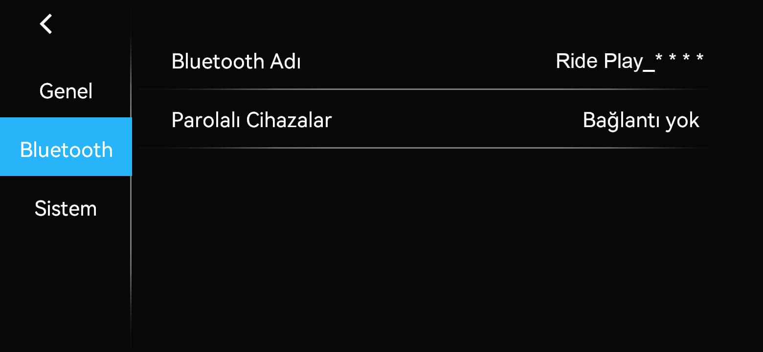 Çiftleşme sırasında ekranınızda gösterilen Bluetooth adını seçin